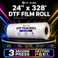 DTF Film Roll 24" x 328' (60cm x 100m) – Double Side Matte Anytime Peel