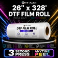 DTF Film Roll 26" x 328' (66cm x 100m) – Double Side Matte Anytime Peel