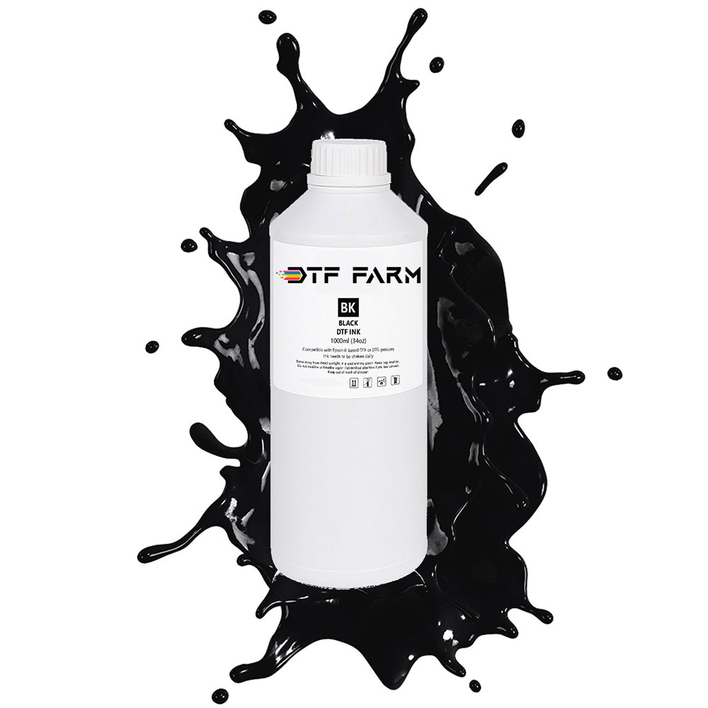 DTF Black Ink 1000ml (34oz) High Quality Textile Pigment Ink Reliable And Vibrant Colors