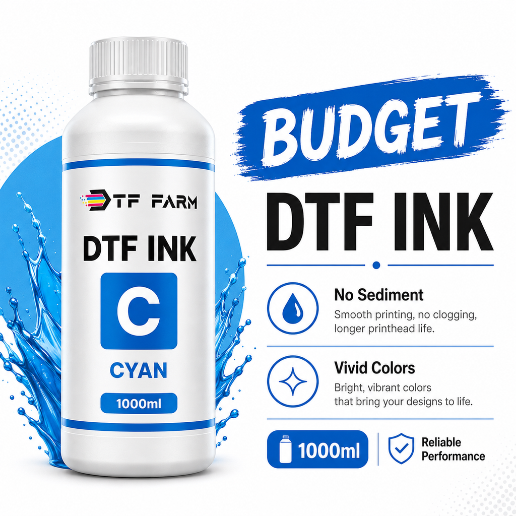 DTF Ink Bundle CMYK+W (Budget Set)