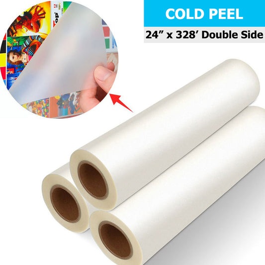 DTF Film Roll 24" x 328' (60cm x 100m) Double Side Cold Peel
