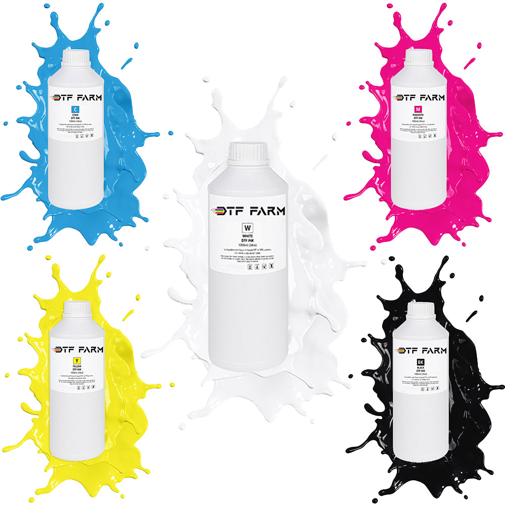 DTF Black Ink 1000ml (34oz) High Quality Textile Pigment Ink Reliable And Vibrant Colors