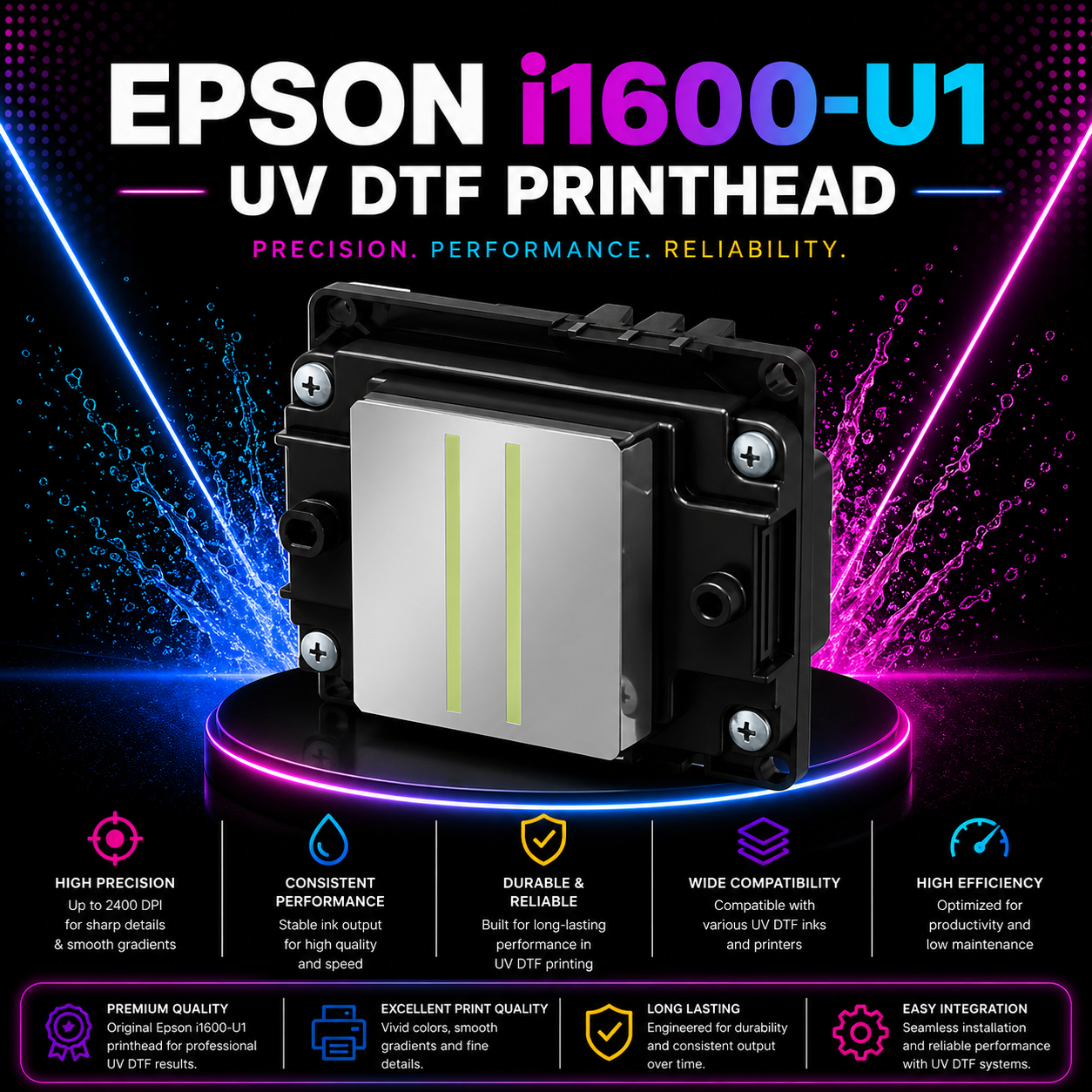 Epson i1600-U1 UV DTF Print Head – Original High Precision Printhead