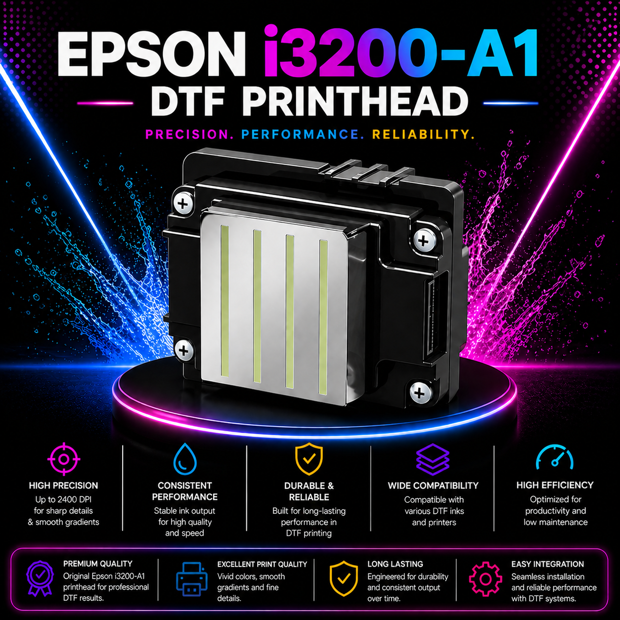 Epson i3200-A1 DTF Print Head – Original High Precision Printhead