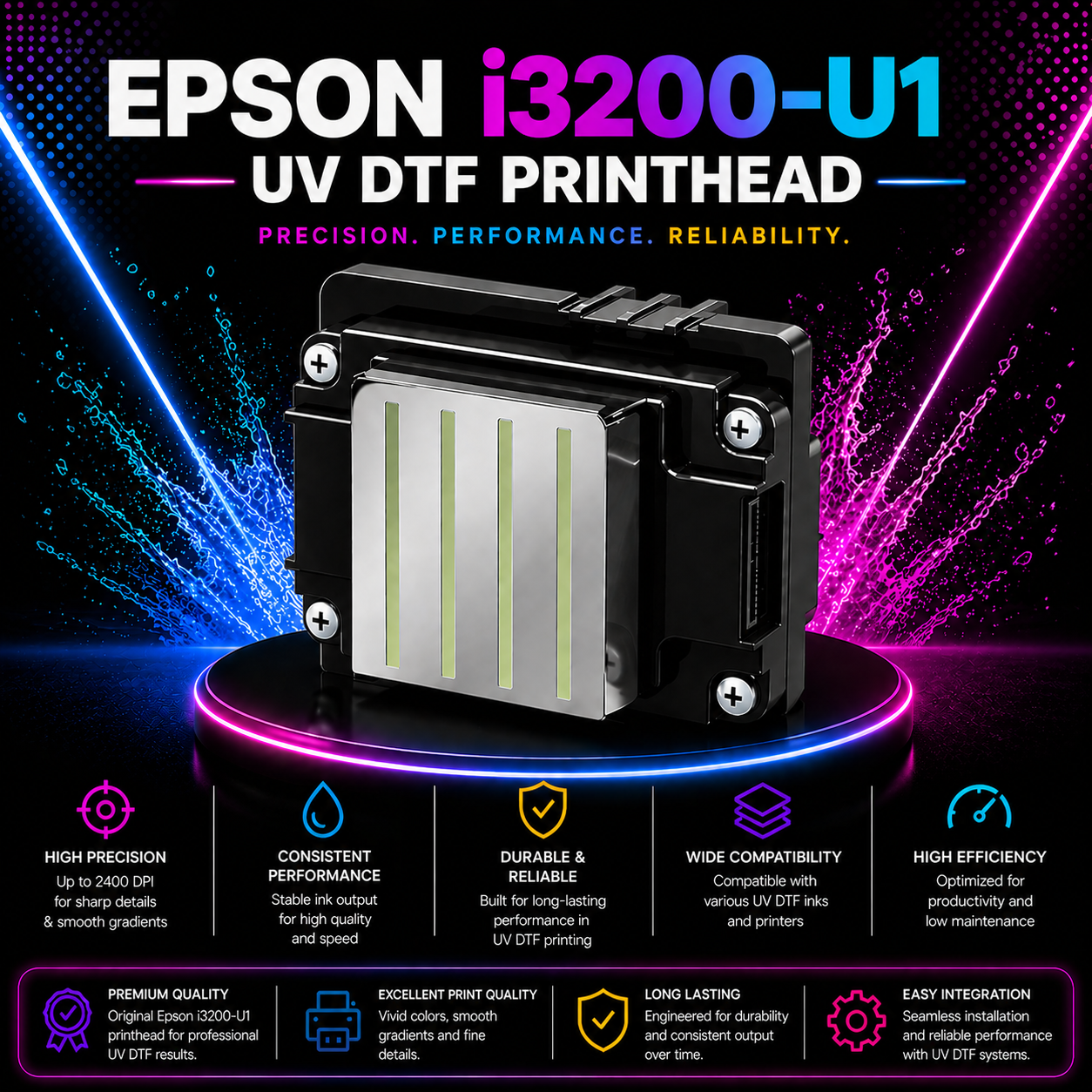 Epson i3200-U1 UV DTF Print Head – Original High Precision Printhead
