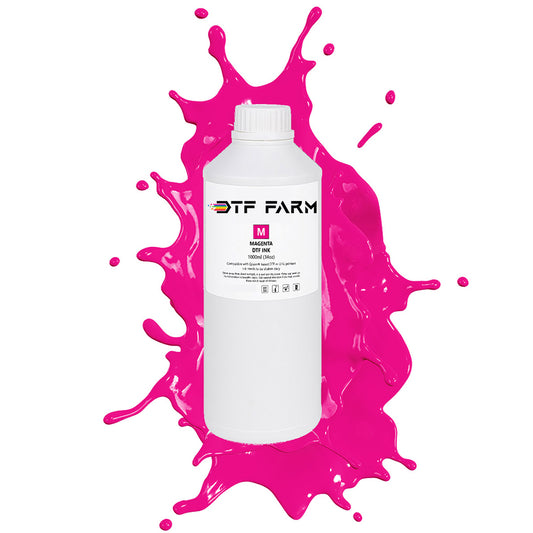 DTF Magenta Ink 1000ml (34oz) High Quality Textile Pigment Ink Reliable And Vibrant Colors