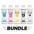 DTF Ink Bundle CMYK+W (Premium Set)