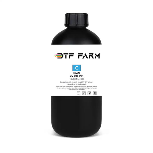 UV DTF Cyan Ink 1000ml (34oz) High Quality UV DTF Inks