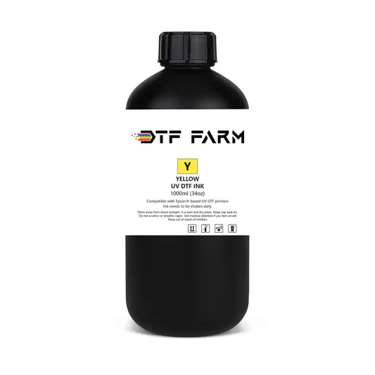 UV DTF Yellow Ink 1000ml (34oz) High Quality UV DTF Inks