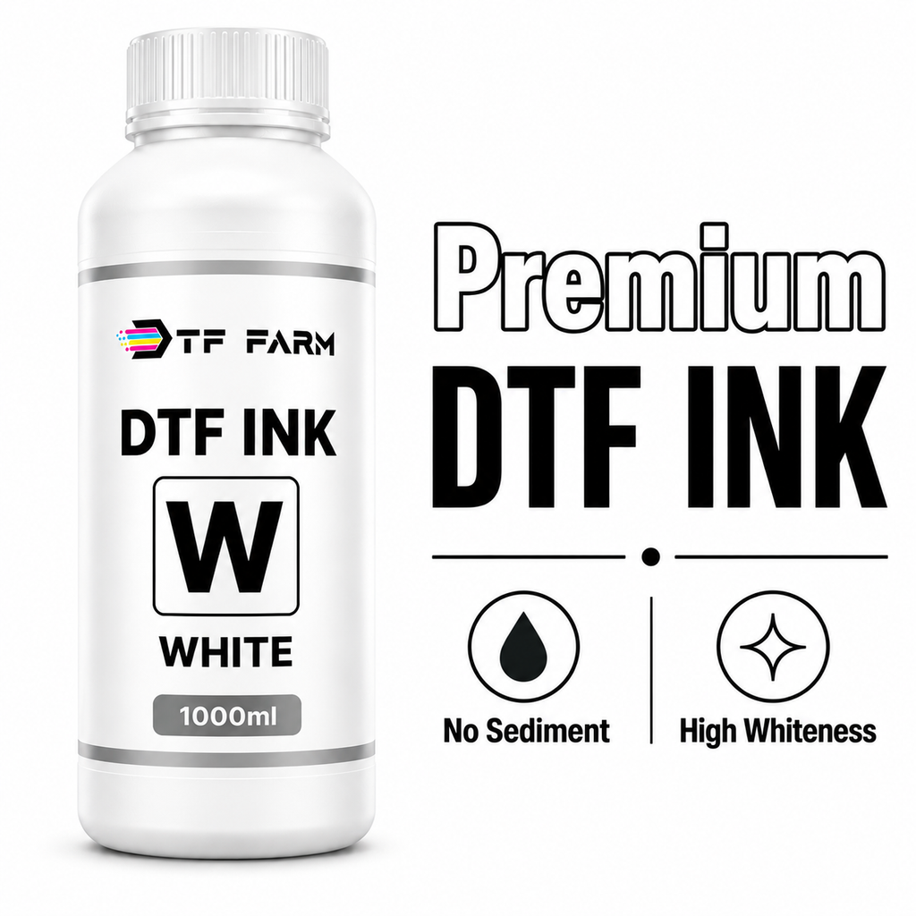 DTF Ink Bundle CMYK+W (Premium Set)